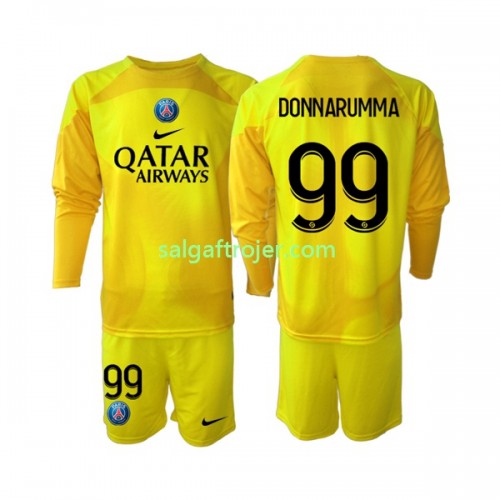 Paris Saint-Germain PSG Gianluigi Donnarumma 99 Fodboldtrøjer Målmand Børn 3. sæt 2022/23 Langærmet Paris Saint-Germain PSG Gianluigi Donnarumma 99 Fodboldtrøjer Målmand Børn 3. sæt 2022/23 Langærmet